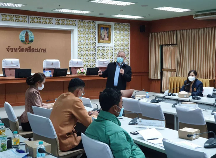 ศรีสะเกษร่วมกับปิดทองหลังพระฯเปิดอบรมช่างพัฒนาแหล่งน้ำขนาดเล็ก เดินหน้าแก้ปัญหาแล้งซ้ำซาก 121 แหล่งน้ำ